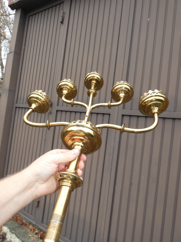 Large Church Copper brass Candelabra Candlestick Religious