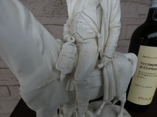 Scheibe alsbach German white bisque porcelain napoleon horse statue sculpture