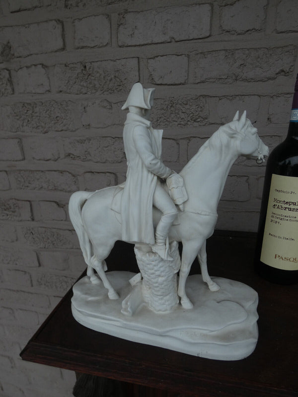 Scheibe alsbach German white bisque porcelain napoleon horse statue sculpture