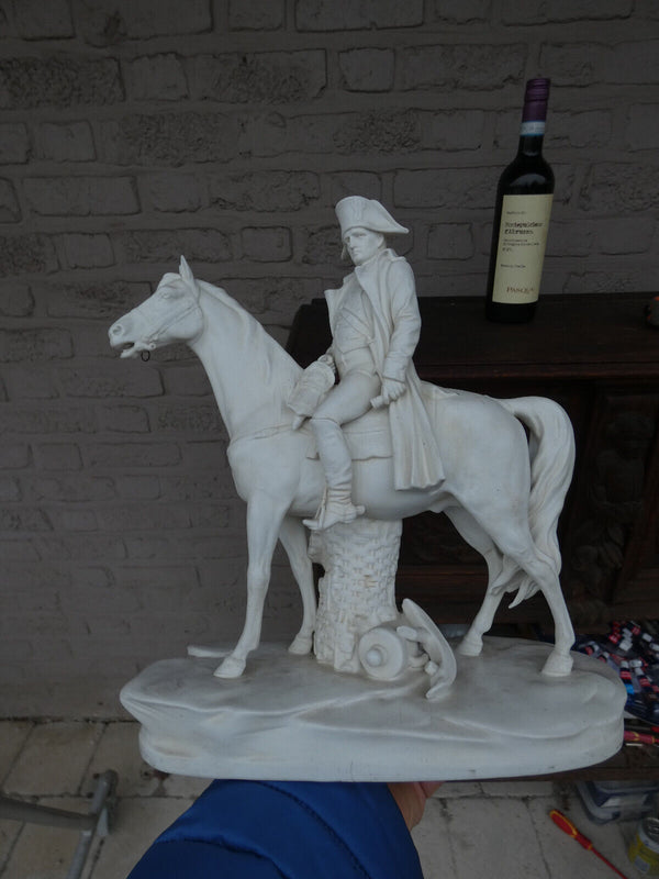 Scheibe alsbach German white bisque porcelain napoleon horse statue sculpture