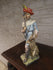 Antique Stoneware Saint HUBERT hunt patron  statue sculpture religious rare