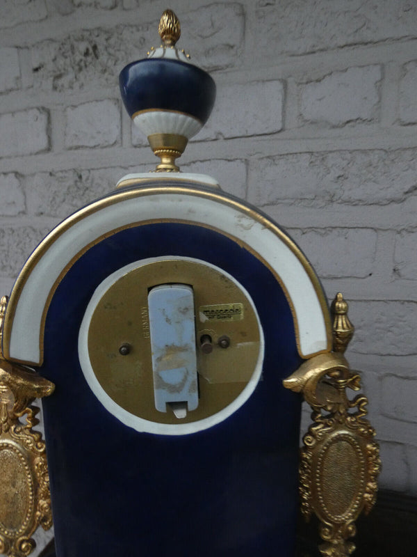 Vintage T limoges porcelain marked MAntel clock
