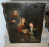 Antique 1800s Religious SAINT ANNE mary oil canvas painting rare