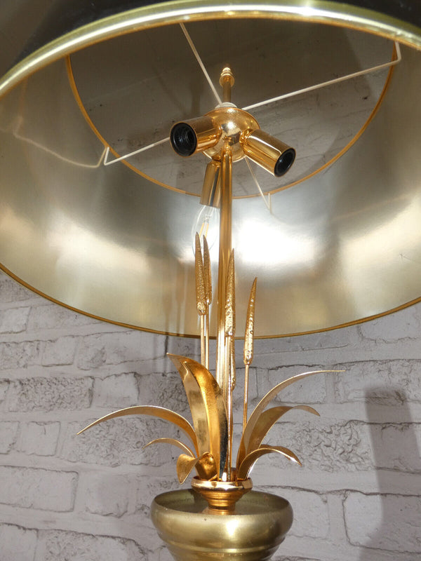 Hollywood regency Maison MAssive belgian 1970s brass Lamp