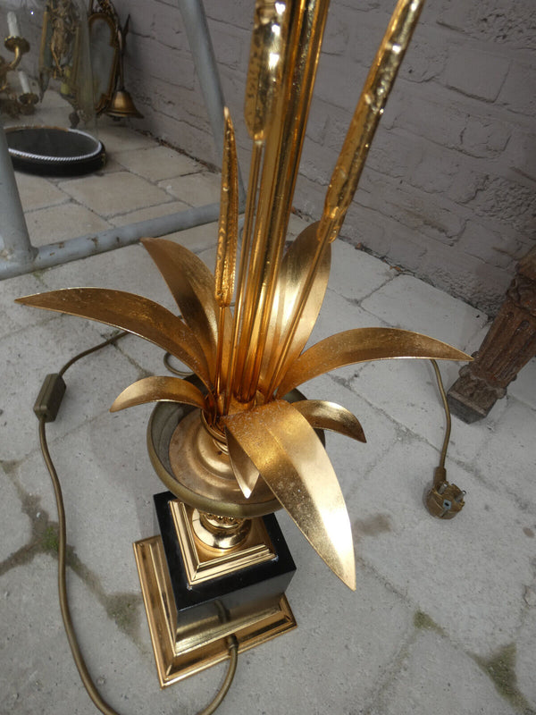 Hollywood regency Maison MAssive belgian 1970s brass Lamp