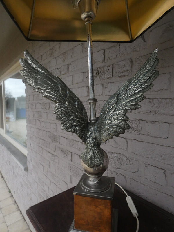 Vintage 1970 Hollywood regency bronze  EAgle lamp 31,8