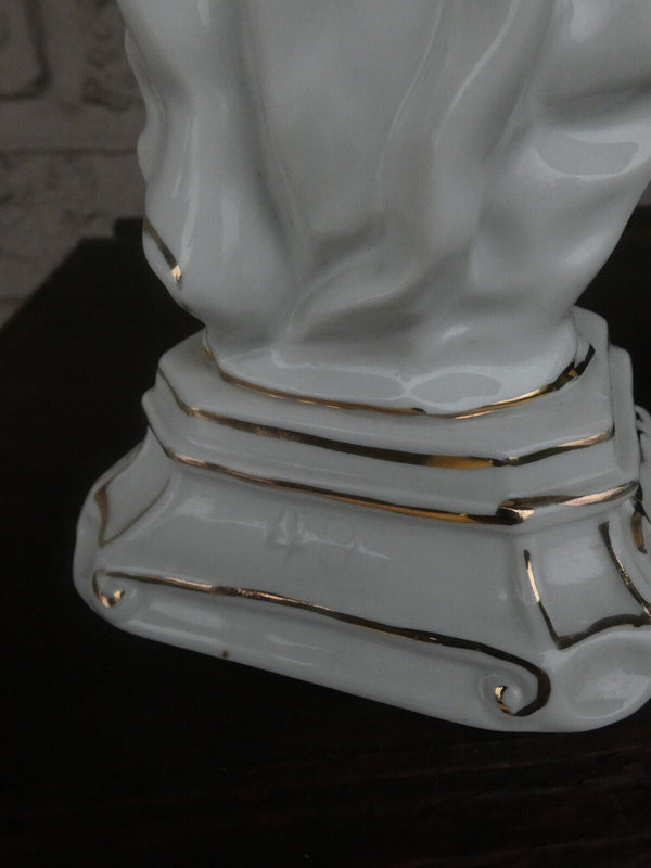 Vintage 1970 porcelain madonna child figurine statue religious