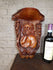 Vintage wood carved 70s Christ wall console