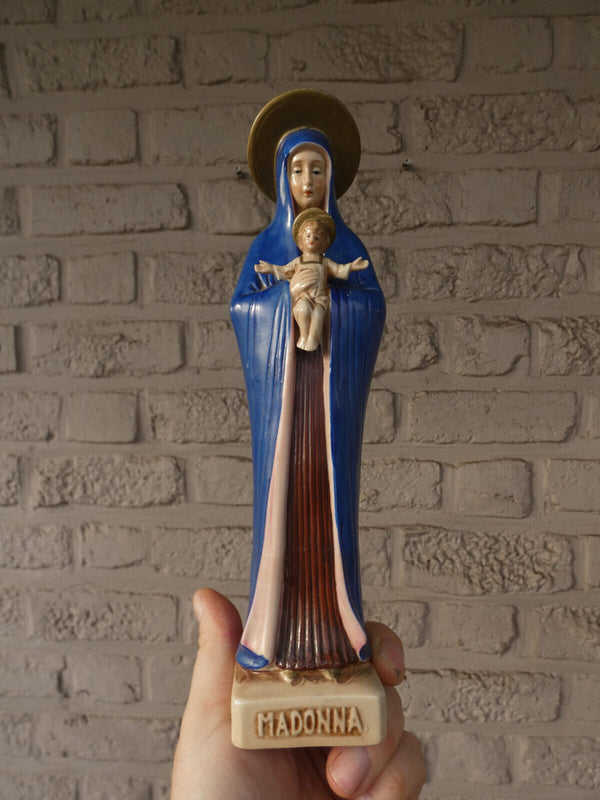 Vintage german porcelain madonna figurine statue
