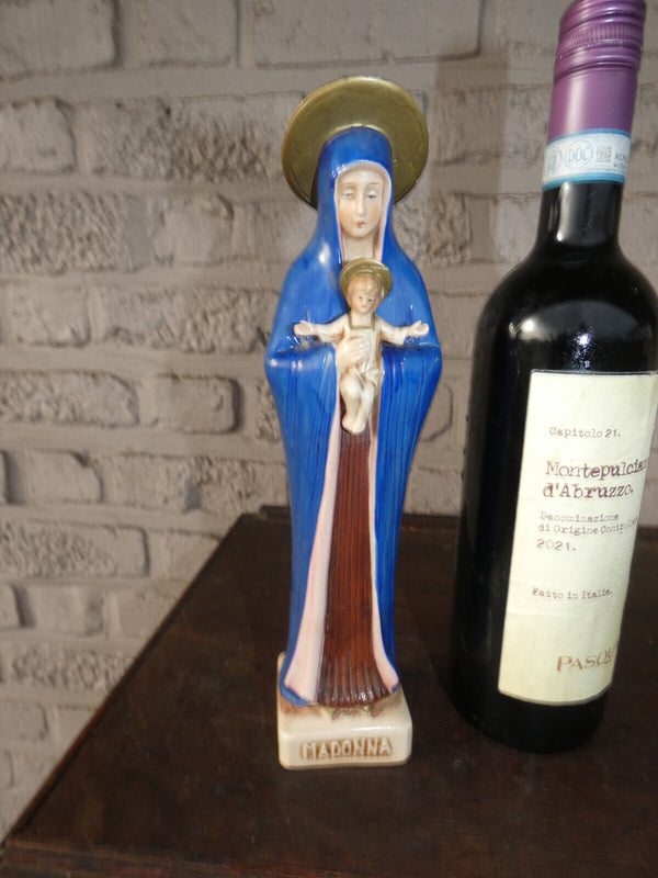 Vintage german porcelain madonna figurine statue