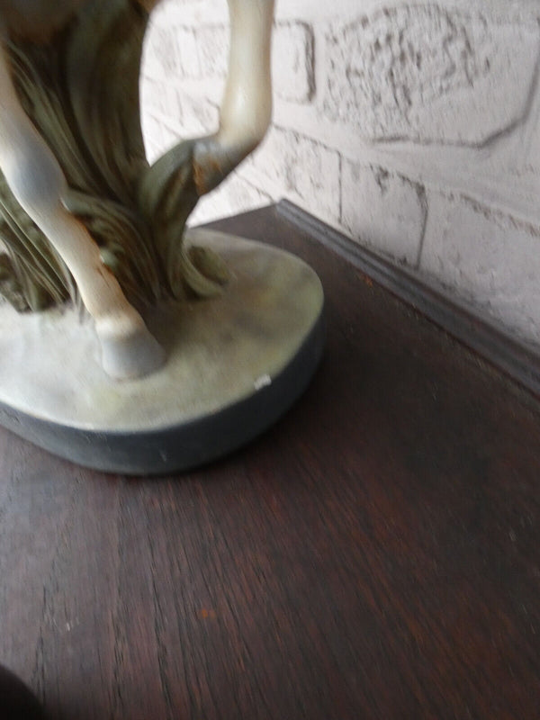 Antique Saint Odrada  Balen Chalk religious statue figurine rare