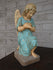 Vintage  Chalk Religious kneeling angel praying statue figurine