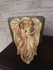 Antique religious wall console Angels chalk Rare