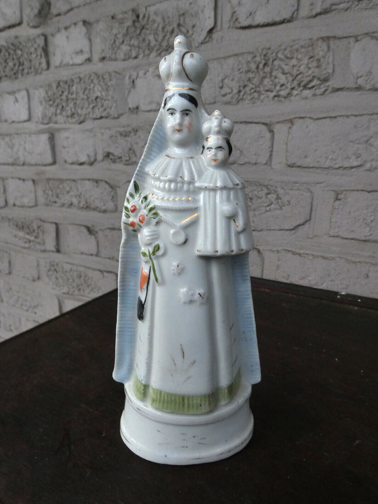 Antique porcelain statue madonna