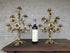 Antique  french religious church altar candelabras candle holders floral rare