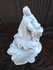 Antique  Bisque porcelain french holy water font jesus praying Statue religious