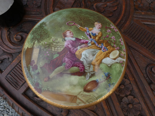 Vintage French Limoges marked porcelain Romantic decor box