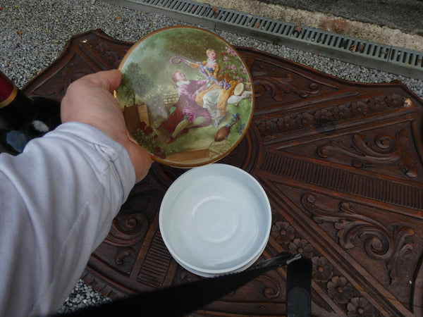 Vintage French Limoges marked porcelain Romantic decor box