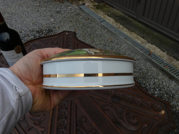 Vintage French Limoges marked porcelain Romantic decor box